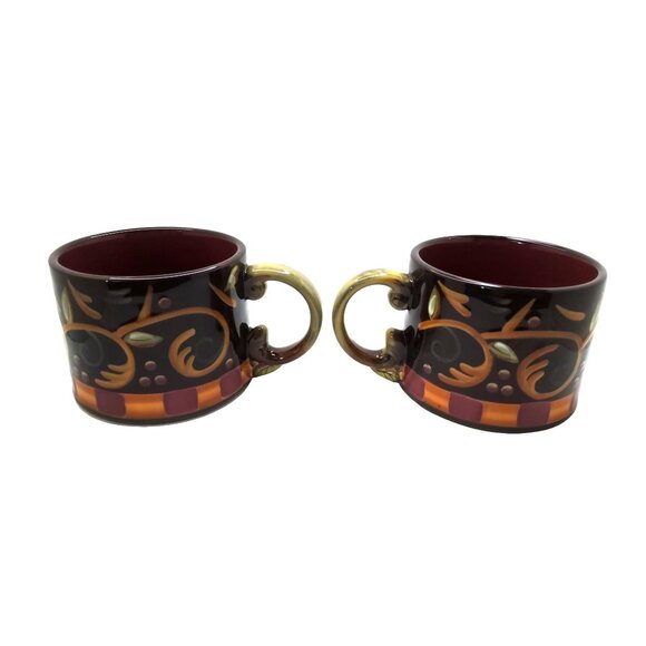 Demdaco Chocolate Berries Coffee Mug hand painted and designed by Deb Hrabik, se - Picture 2 of 5